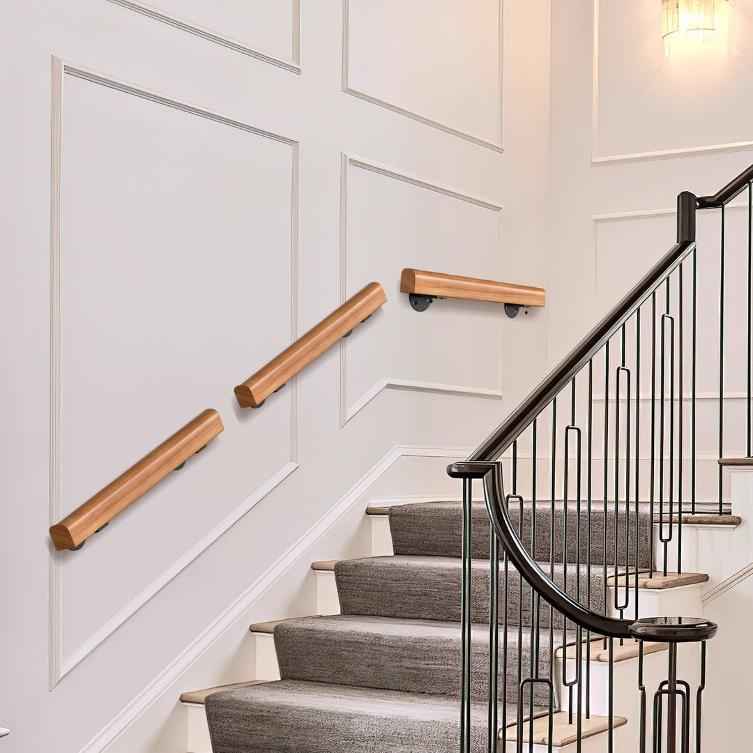 Handrail Stair Railing Pine Wood Half Round Wood | Stornfield