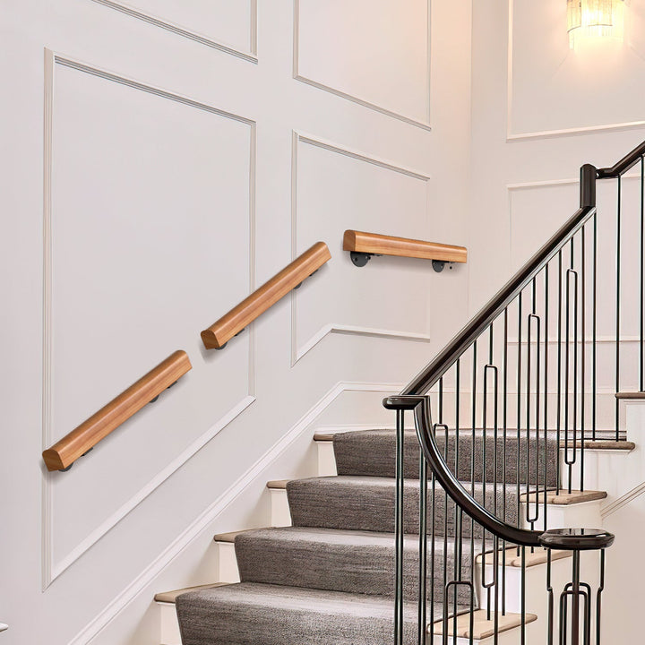 Handrail Stair Railing Pine Wood Half Round Wood | Stornfield