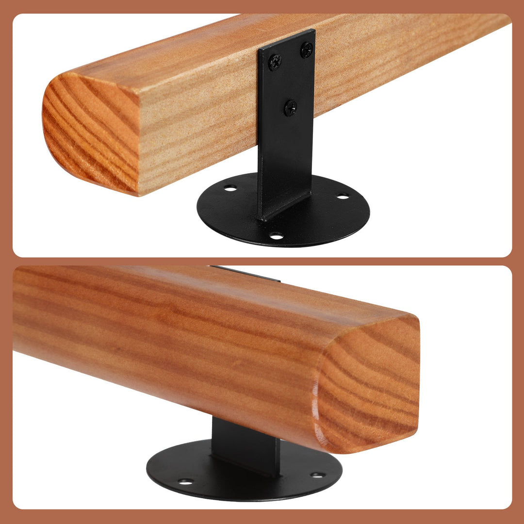 Handrail Stair Railing Pine Wood Half Round Wood | Stornfield