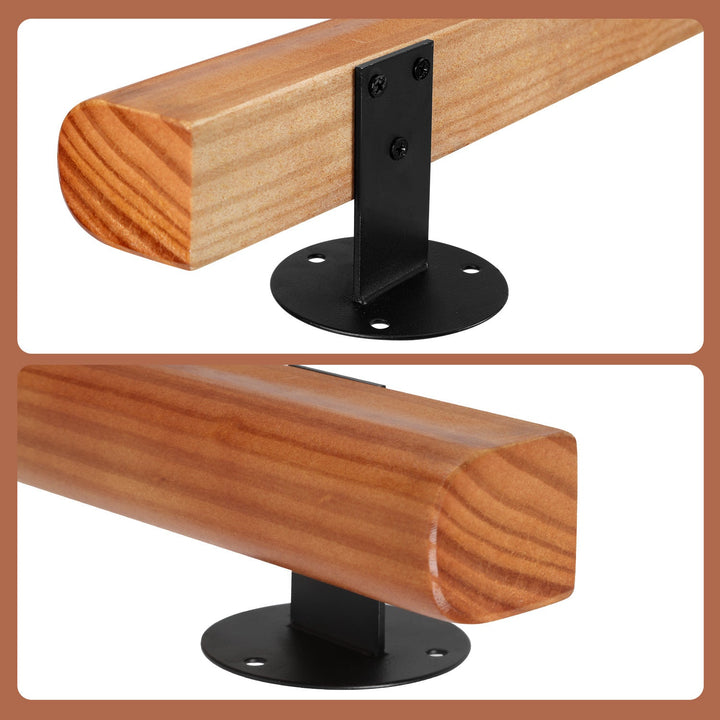 Handrail Stair Railing Pine Wood Half Round Wood | Stornfield