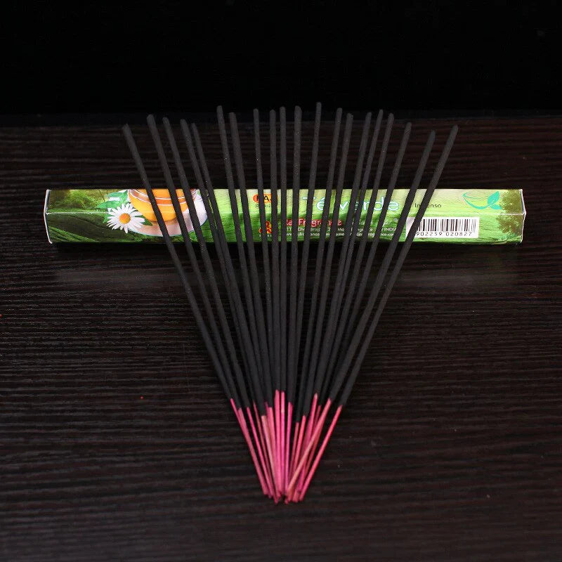 Bâtonnets d'encens au thé vert faits à la main
