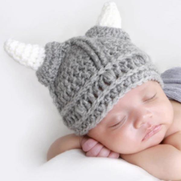 Handmade Knitted Viking Hat | Stornfield