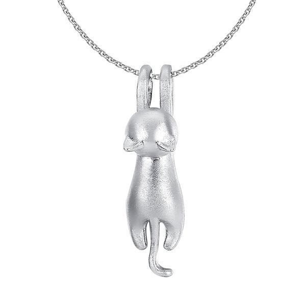 Hanging Cat 925 Silver Necklace | Stornfield