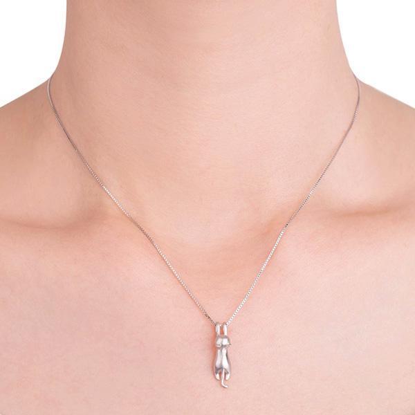 Hanging Cat 925 Silver Necklace | Stornfield
