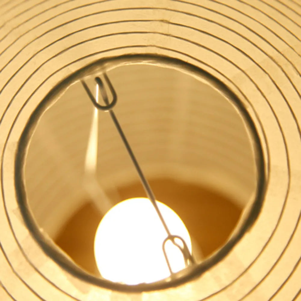 Stornfield | Japanese Wabi-Sabi Style Cylindrical Rice Paper Lamp