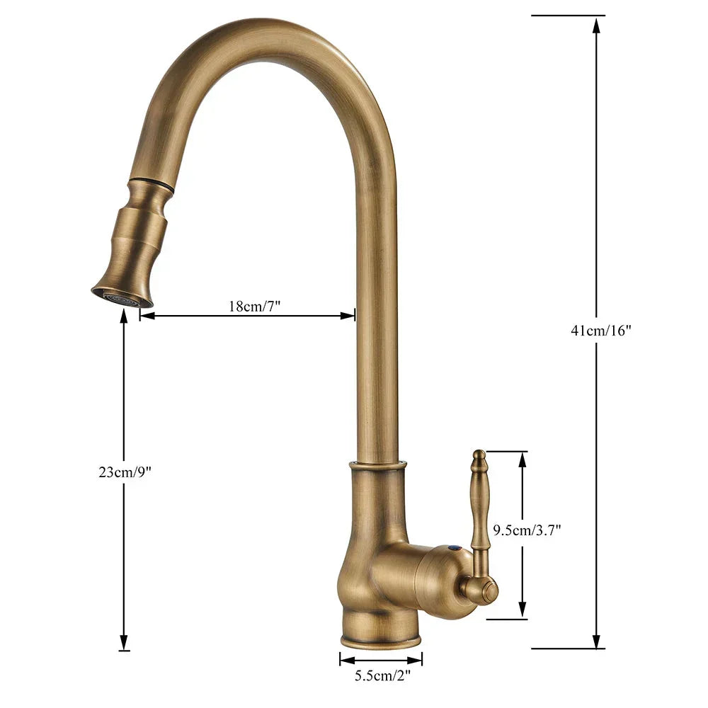 Antique brass faucet – Vintage design for the kitchen | Stornfield