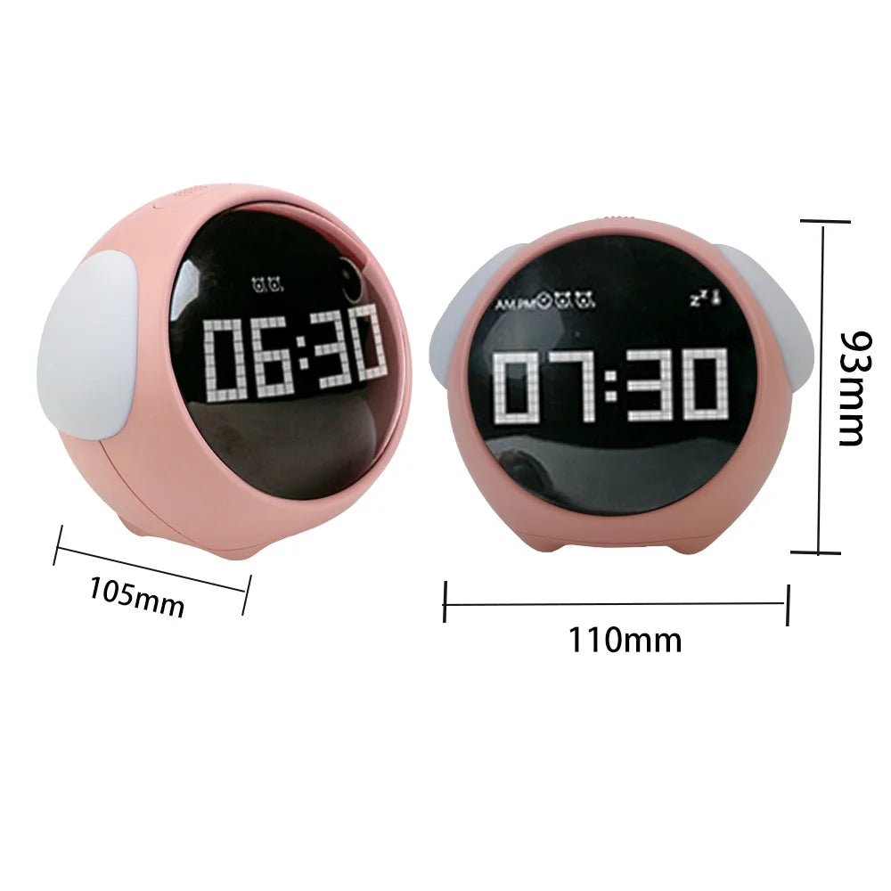 Cute Expression Night Light Alarm Clock | Stonrfield