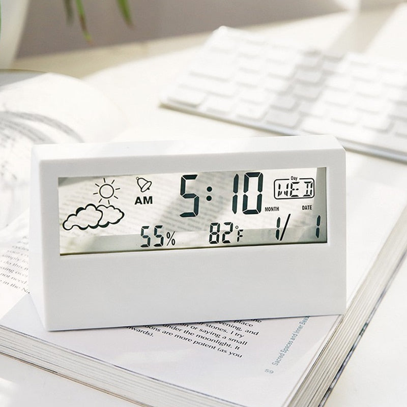 Transparent Crystal Vision Multifunctional Desktop Clock | Stornfield