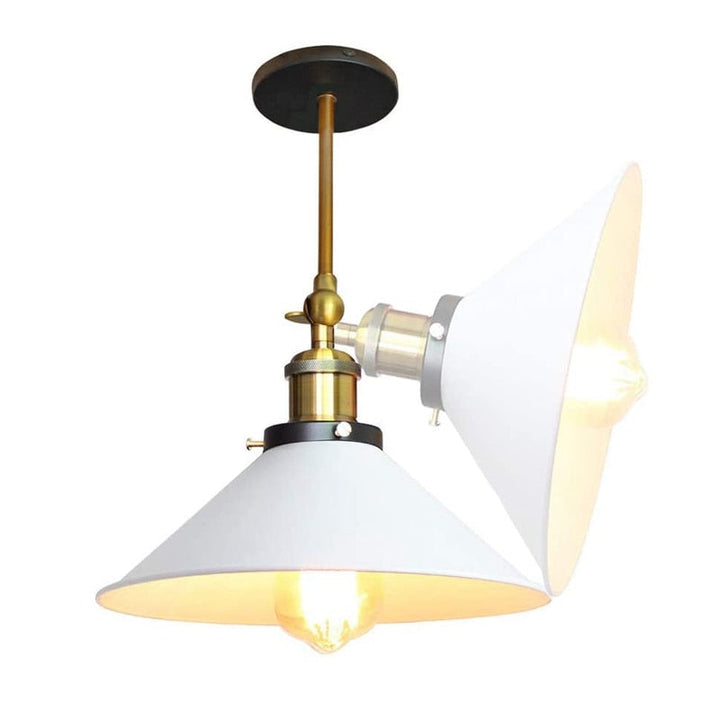 Stornfield | Vintage White Industrial Wall Sconce