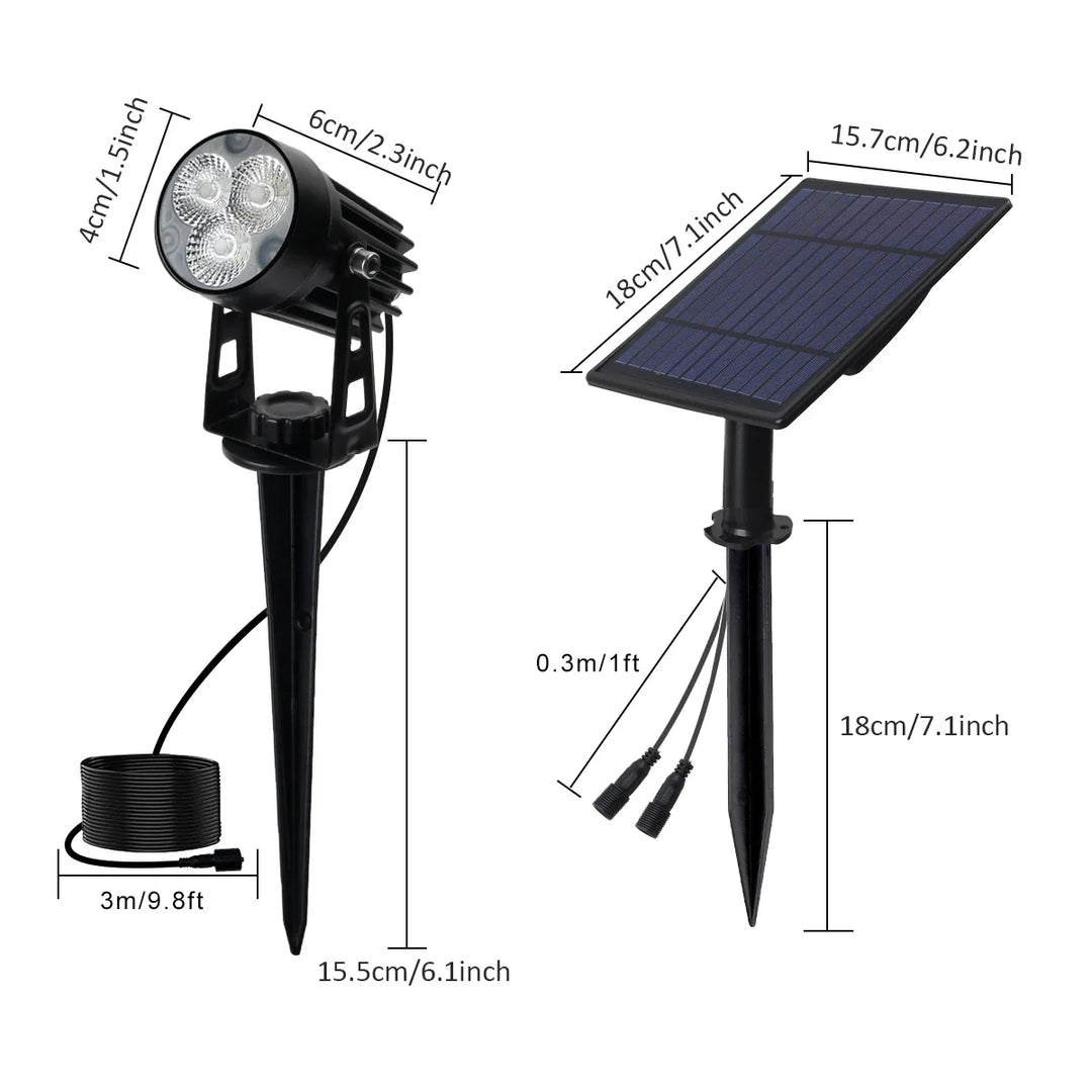 Solar Spotlights 5-Piece Set Stornfield