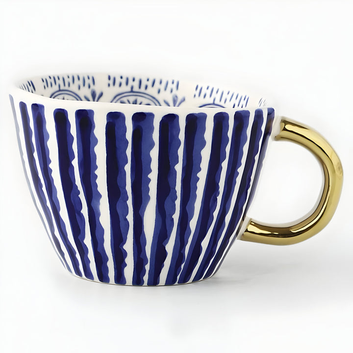 Ceramic mug with geometric design – Stylish and modern | Ideal for coffee or tea | Stornfield