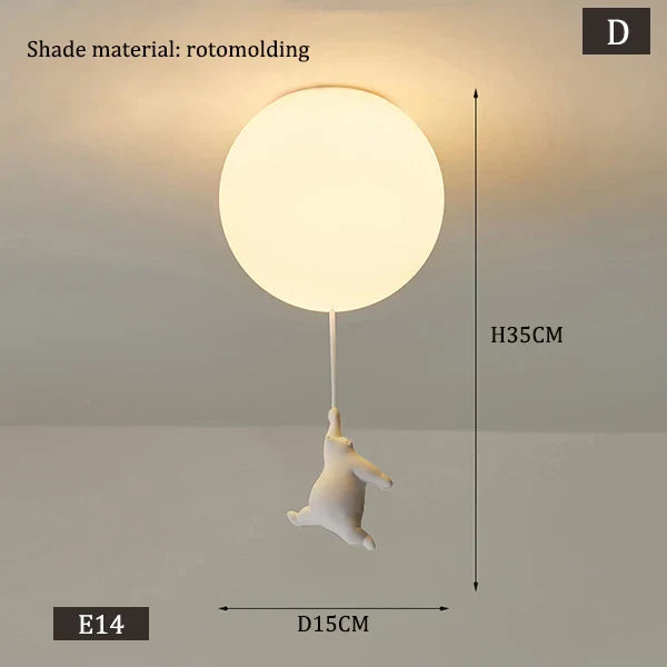 Hanging Bears Balloons Lamp | Stornfield