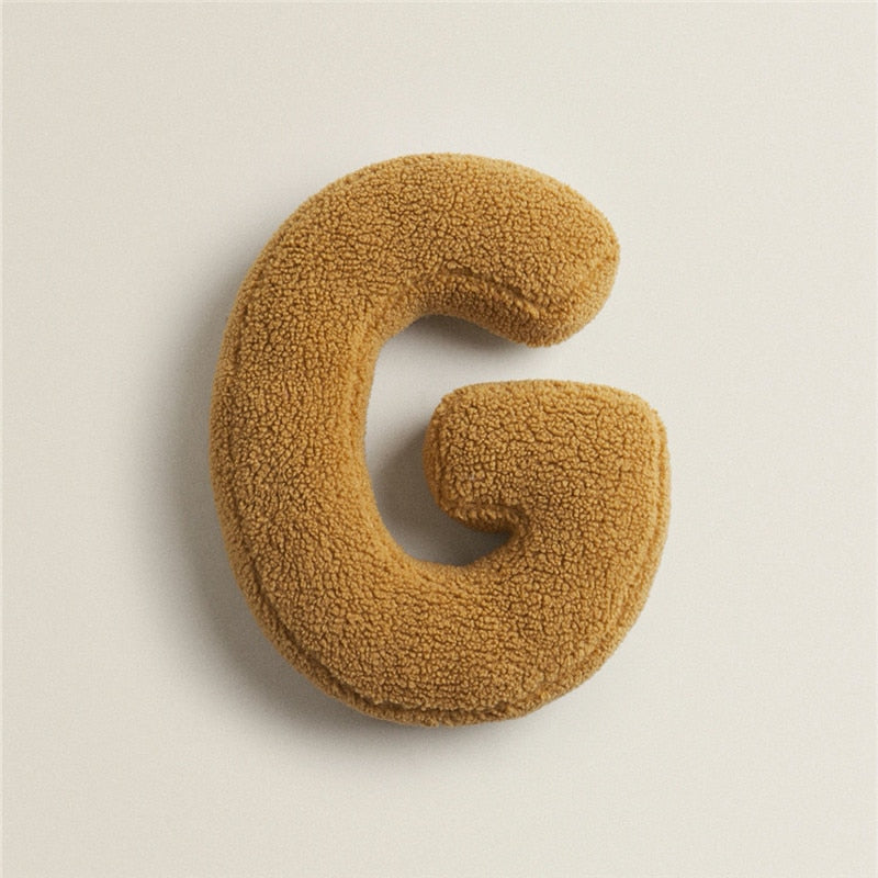 Stornfield | Fleece Alphabet Letter F Cushion