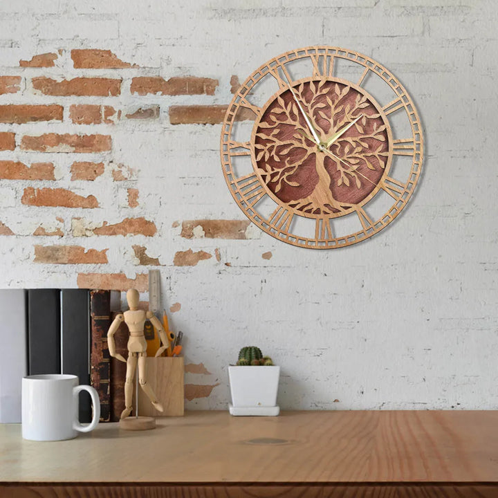 Stornfield | WoodArt | Rustic Vintage Wooden Wall Clock