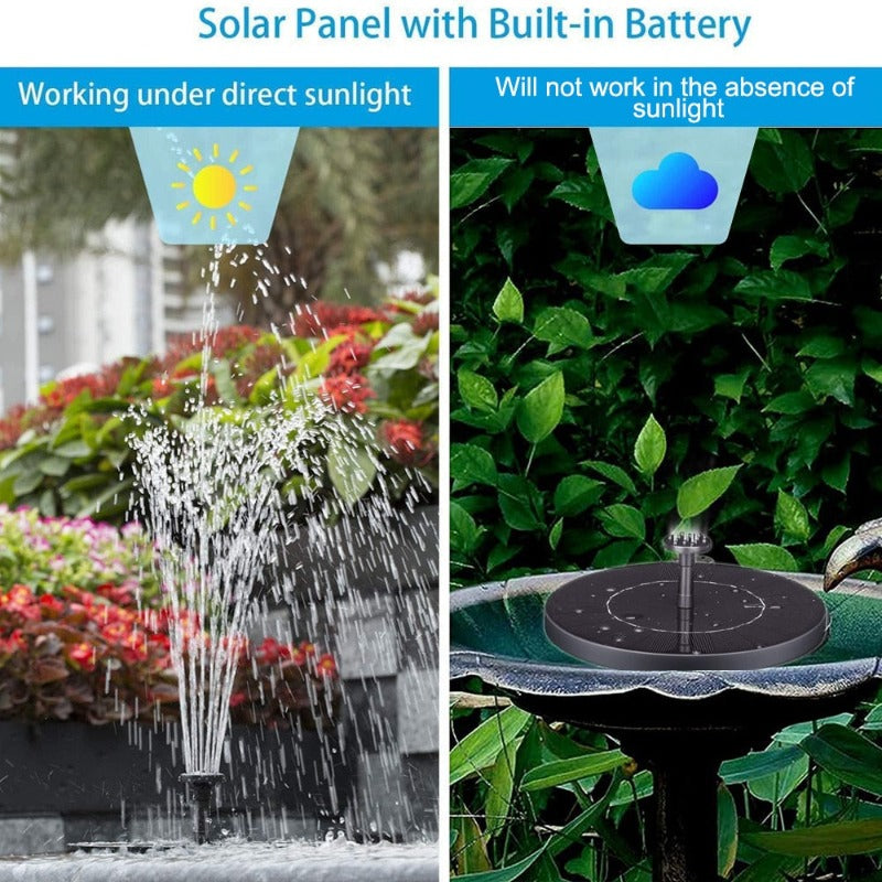 Stornfield | Vital SolarSpring Solar Fountain | Floating Pond Pump | Garden Decor | Solar Water Features for Outside