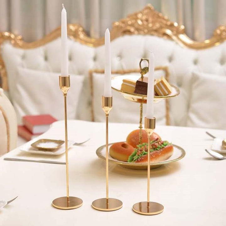 Stornfield | 3-piece metal candle holder set