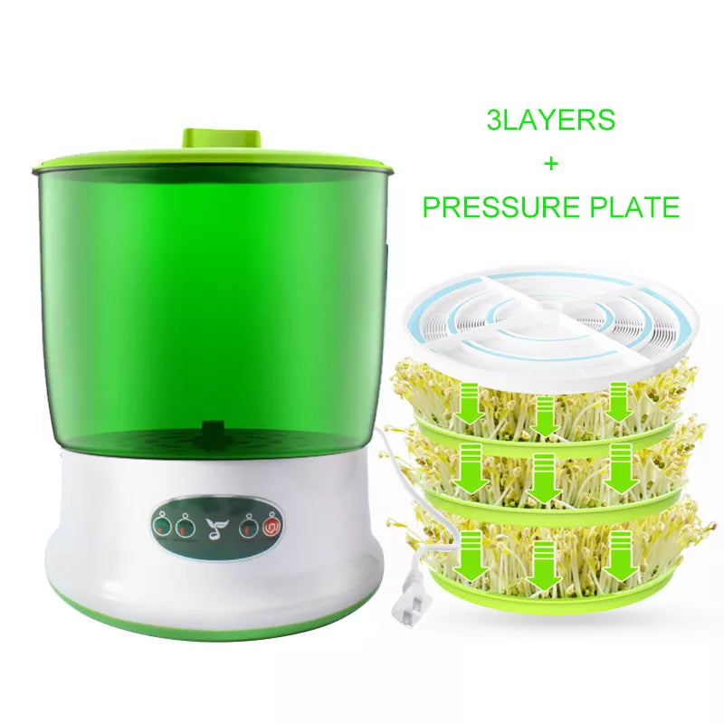 Stornfield | Intelligent Sprout Grower - Automatic Electric Growth Container for Green Vegetable Seeds - Thermostat Germination Machine