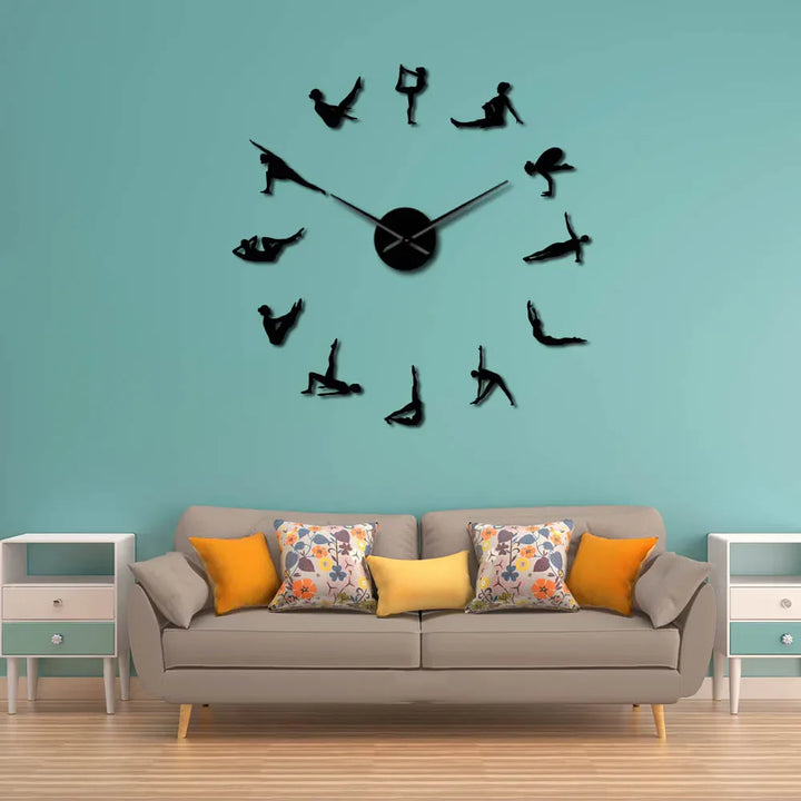 Stornfield | DIY Pilates Poses Wall Clock