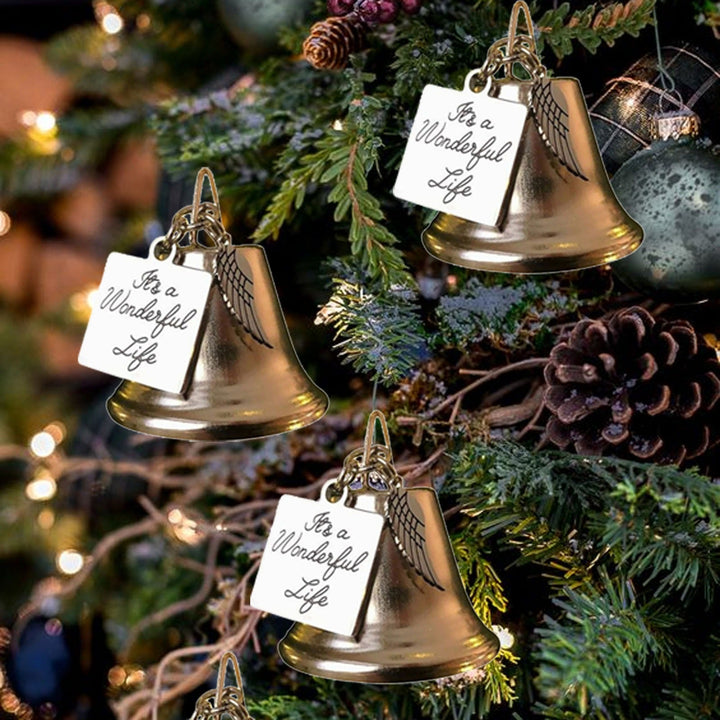 Christmas Tree Memorial Ornaments Angel Wings Bell Pendant Hanging Decoration | Stornfield