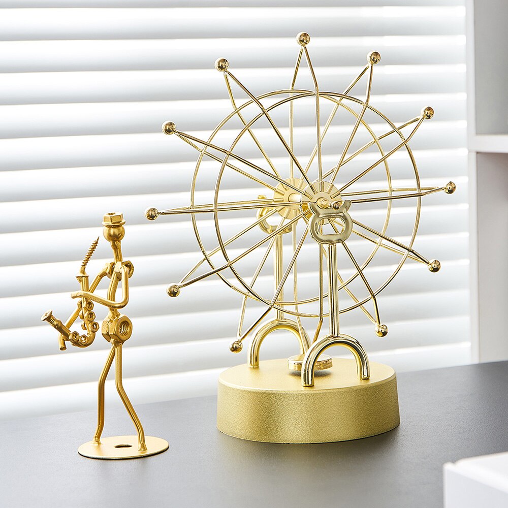 Modern Metal Rotating Home Office Decor | Stornfield