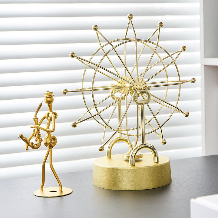 Modern Metal Rotating Home Office Decor | Stornfield