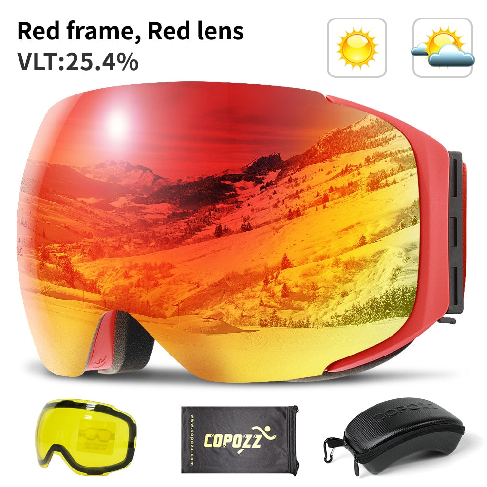 Magnetic UV Protection Anti-Fog Ski Goggles | Stornfield