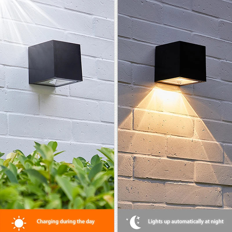 2 in 1 Solar Wall Light for Outdoors | Stornfield