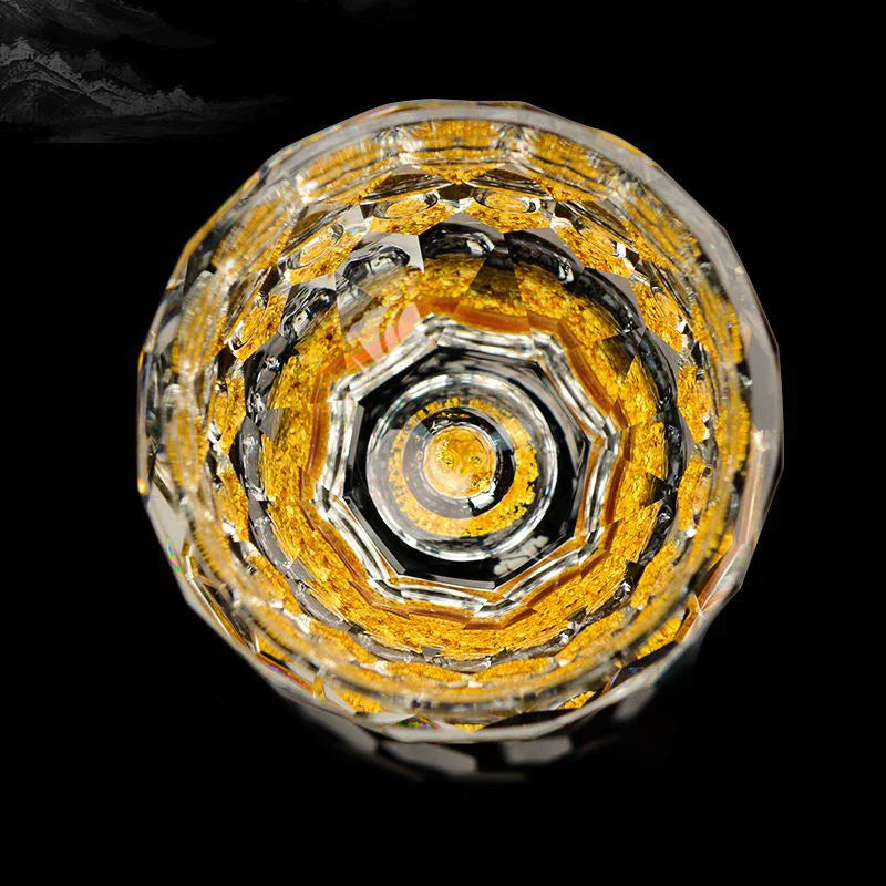 Stornfield | Crystal Whisky Glass Liqueur Glasses Sphere Sake and Shochu Cups Double Walls Thick Bottom Small Capacity Teacups