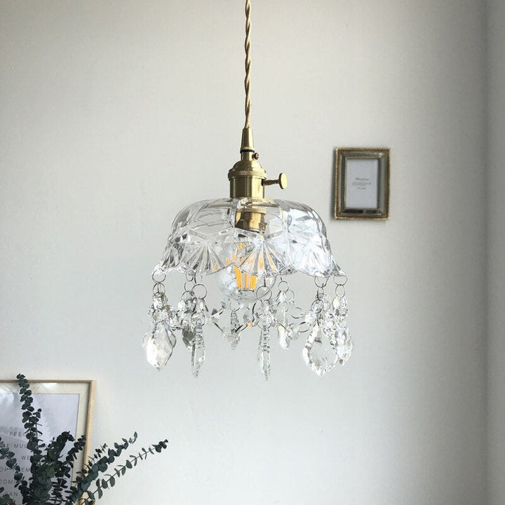 Stylish Crystal Pendant Lamp - Elara | Stornfield