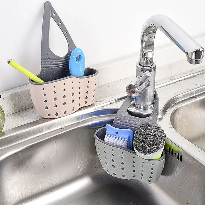 FlexiSink – Adjustable Hanging Sink Organizer | Sponge and Soap Holder for Kitchen & Bath Stornfield