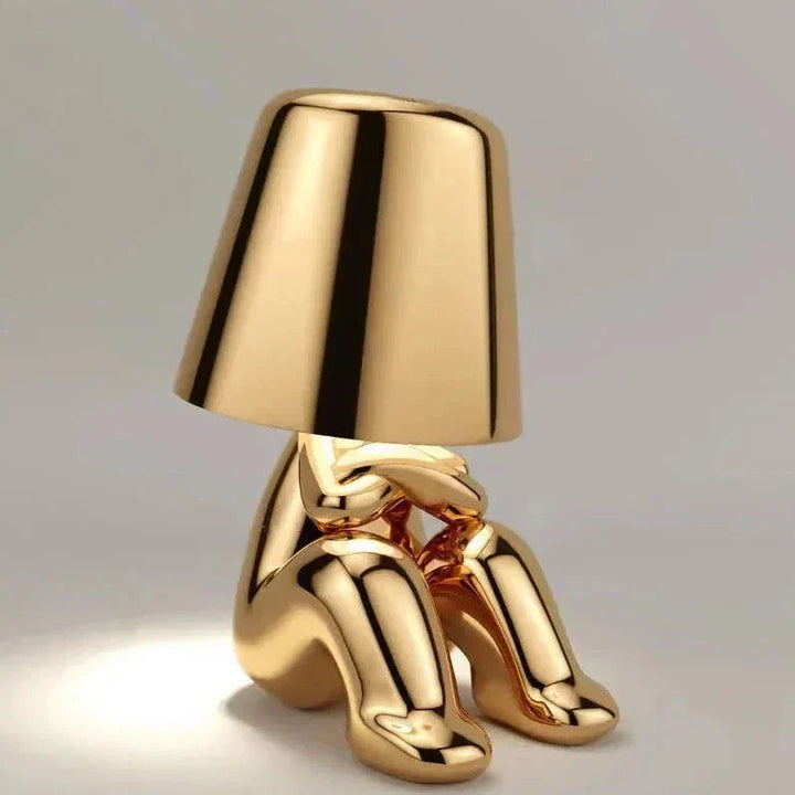 Stornfield | LED Golden Man Table Lamp – Playful Bedside Lamp for Bedroom and Decor
