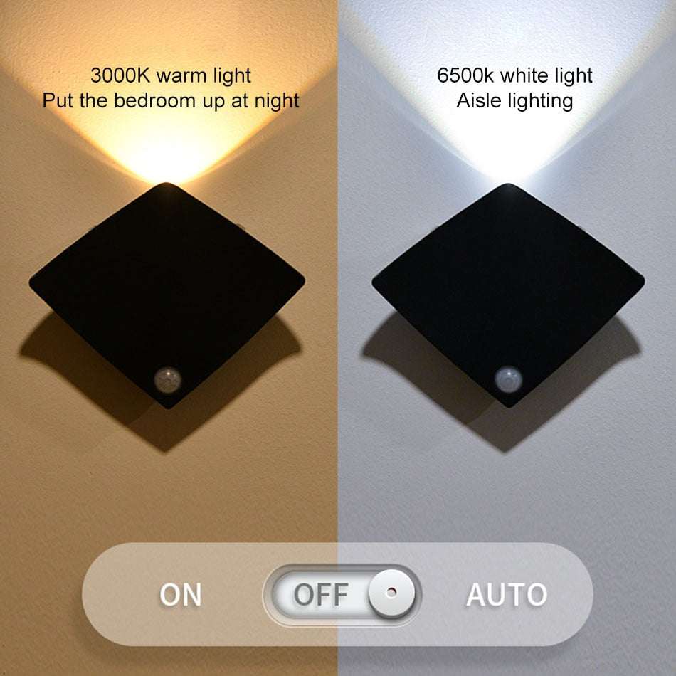 Motion Sensor Wireless Indoor Wall Lamp | Stonrfield