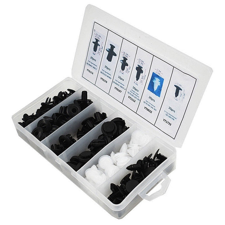 100pcs Auto Fastener Pin Rivet Bumper Car Clip Kit | Stornfield