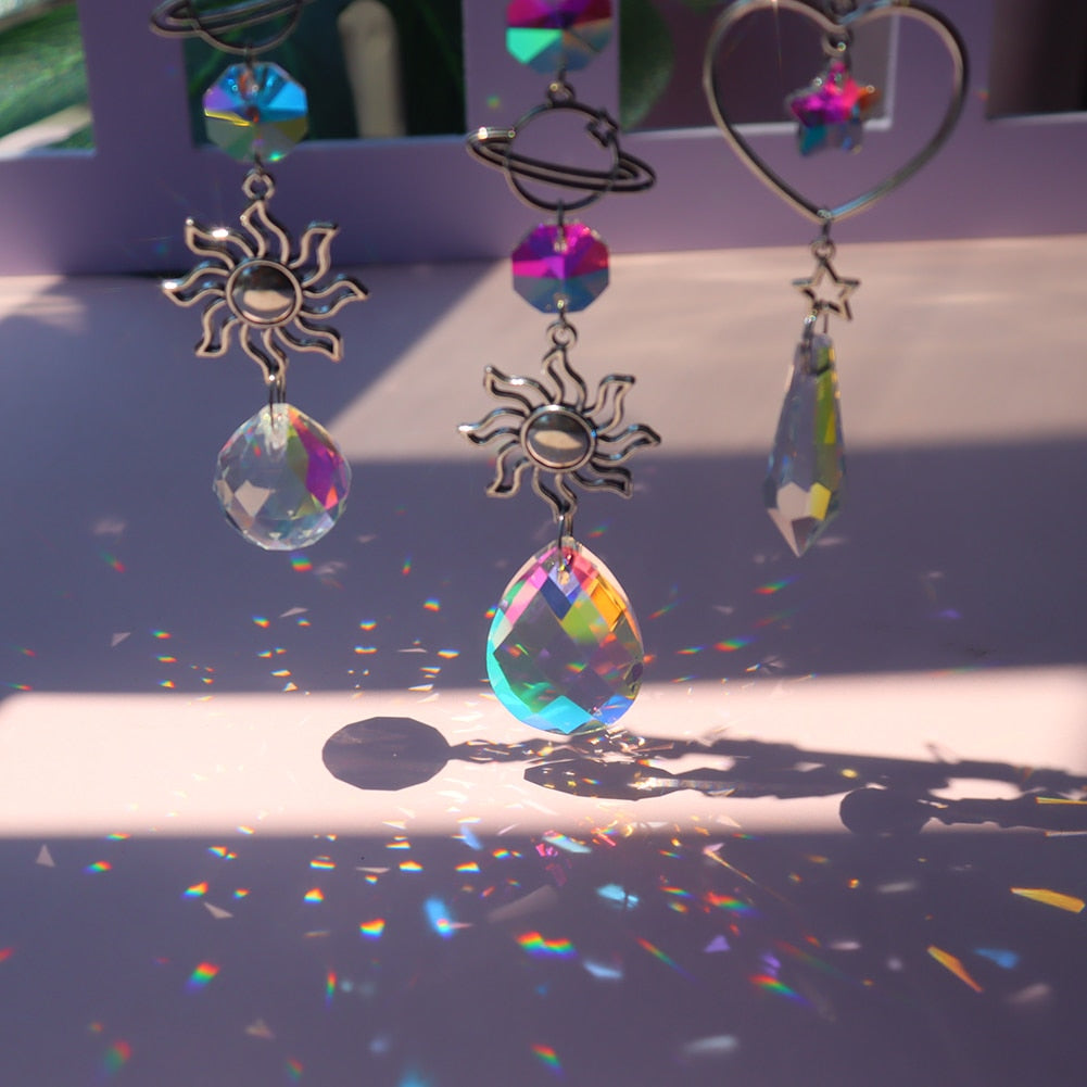 Dream Combo Symphony Crystal Wind Chime Moon Sun Catcher | Stornfield