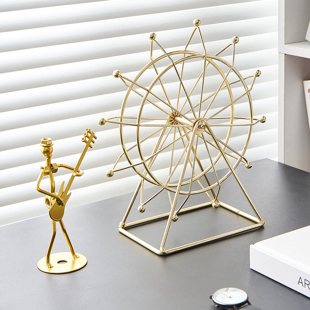 Modern Metal Rotating Home Office Decor | Stornfield