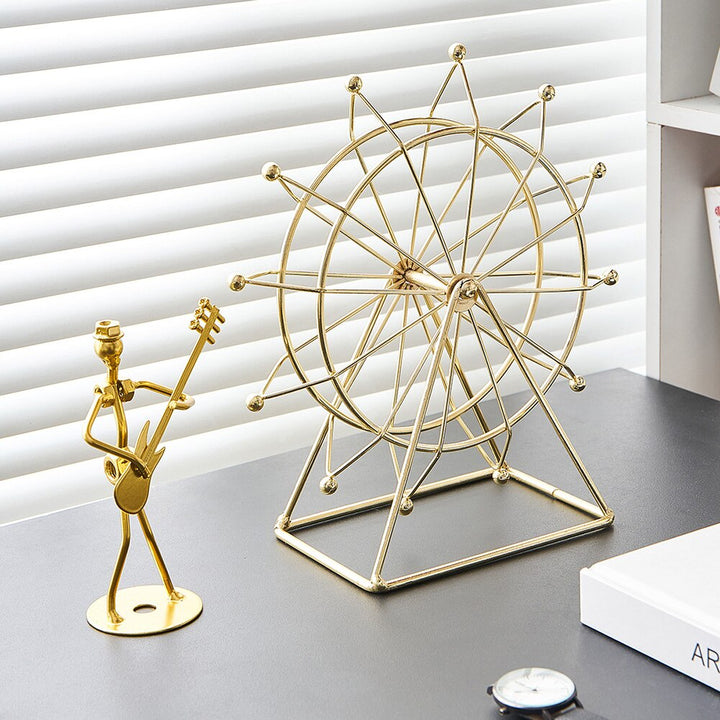 Modern Metal Rotating Home Office Decor | Stornfield
