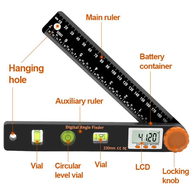 4 in 1 Digital Angle Finder | Stornfield