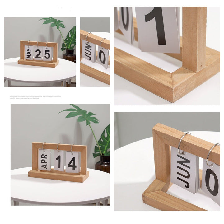 Wooden Flip Desktop Daily Calendar | Stornfield