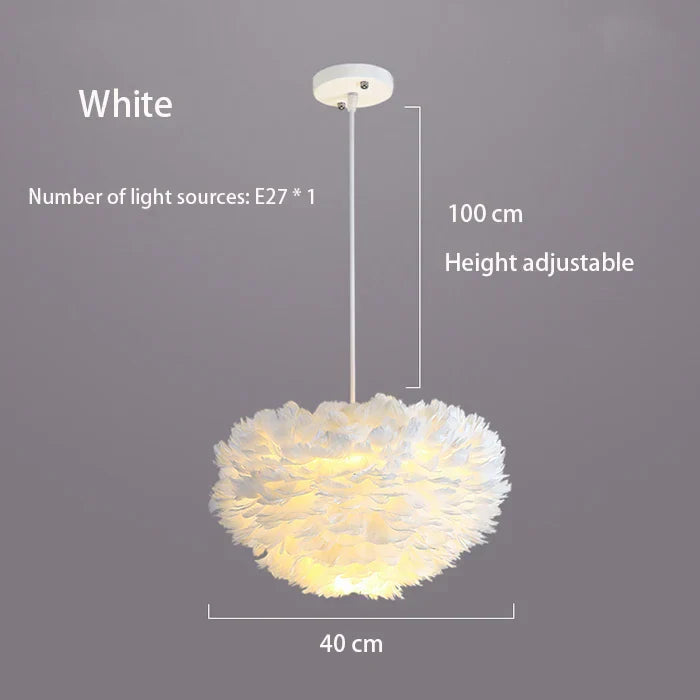 Cloud Like Realistic Feather Chandelier | Stornfield