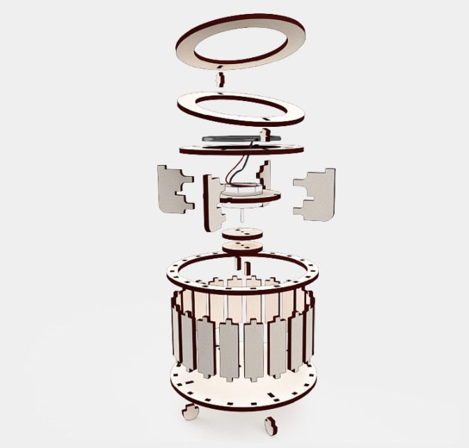 Eco Engineer Solar Energy Wooden Decor | Stornfield