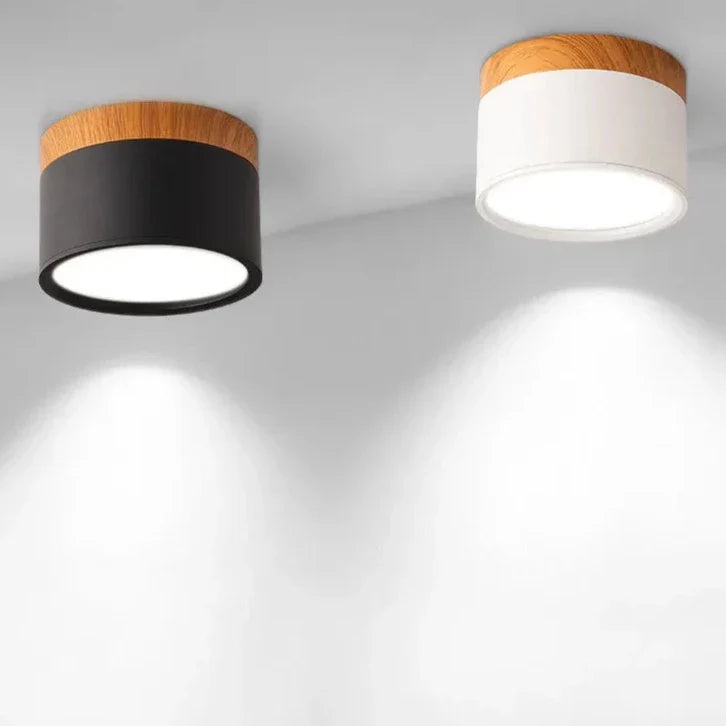 Stornfield | Alante - Nordic Wood Style Round Surface Mounted Ceiling Light