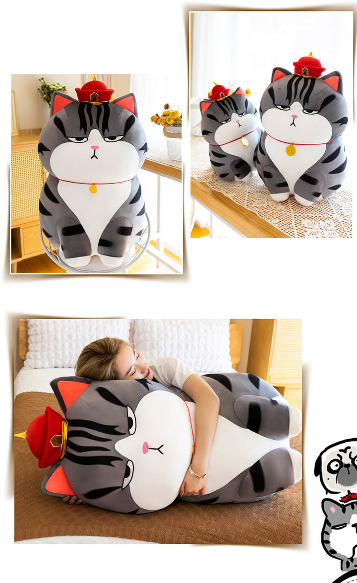 Moody Cat Soft Cuddly Plush Pillow | Stornfield