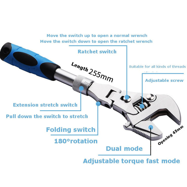Multifunctional Adjustable Universal Wrench | Stornfield