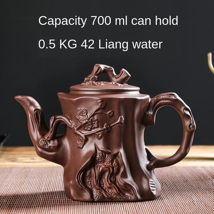 Stornfield | Large Capacity Handmade Purple Clay Teapot Chinese Yixing Zisha Clay Zhu Ball Filter Bubble Teapot Moon Pot