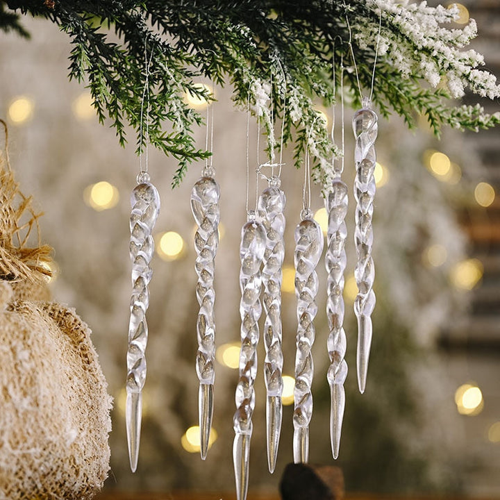 12Pcs Christmas Tree Decoration Artificial Icicles | Stornfield