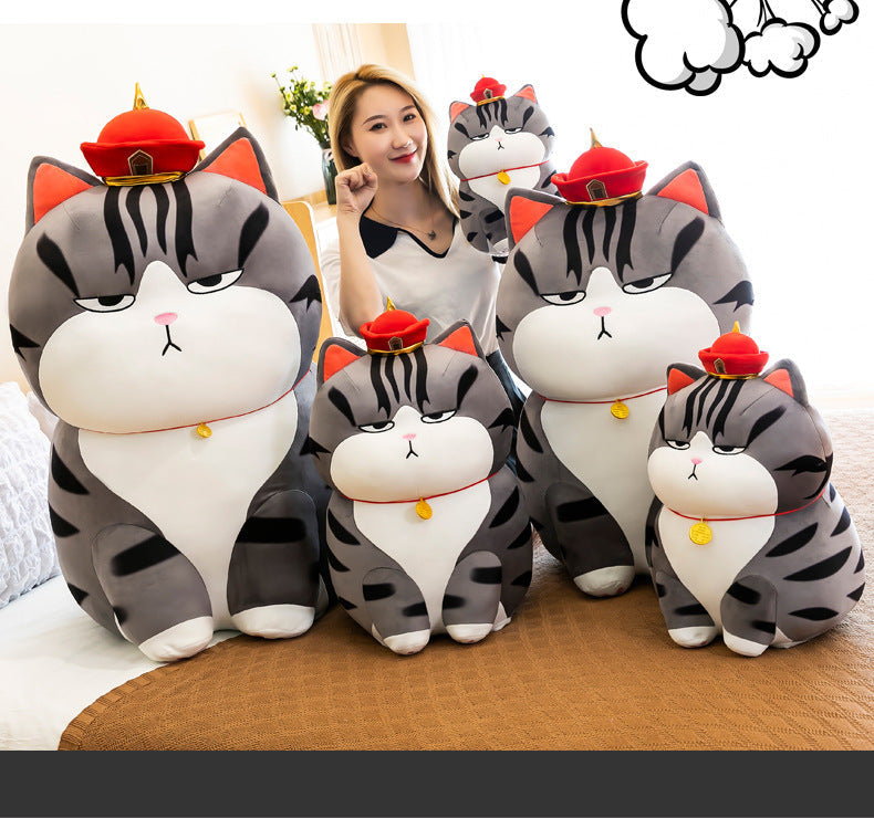 Moody Cat Soft Cuddly Plush Pillow | Stornfield