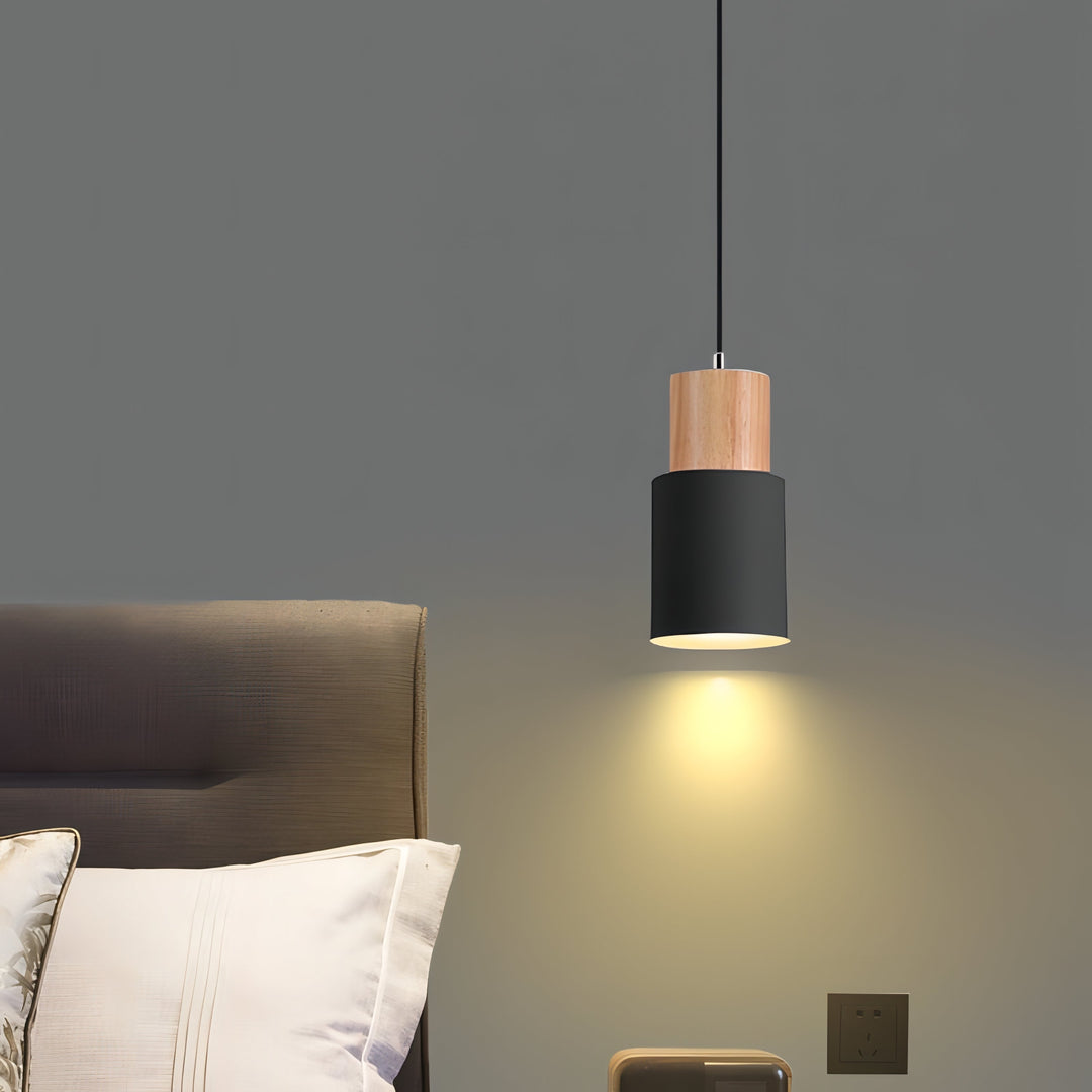 Stornfield | Jaziel - Nordic Round Wooden Pendant Lamp
