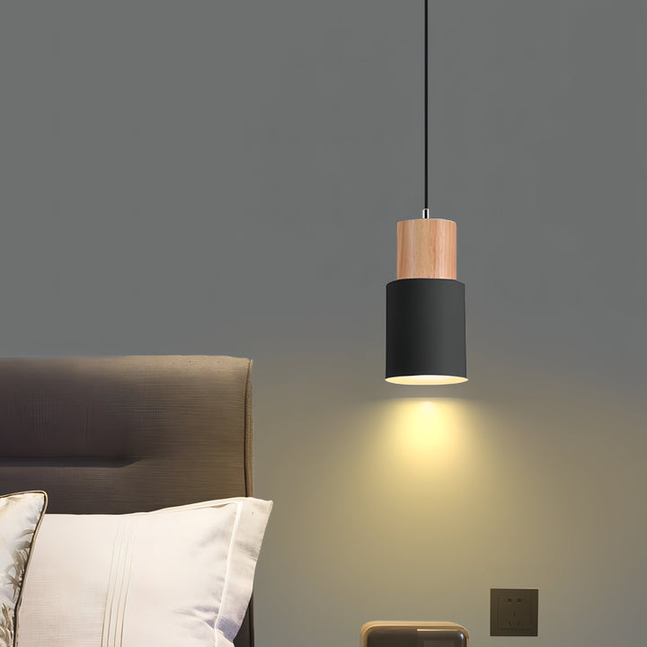 Stornfield | Jaziel - Nordic Round Wooden Pendant Lamp