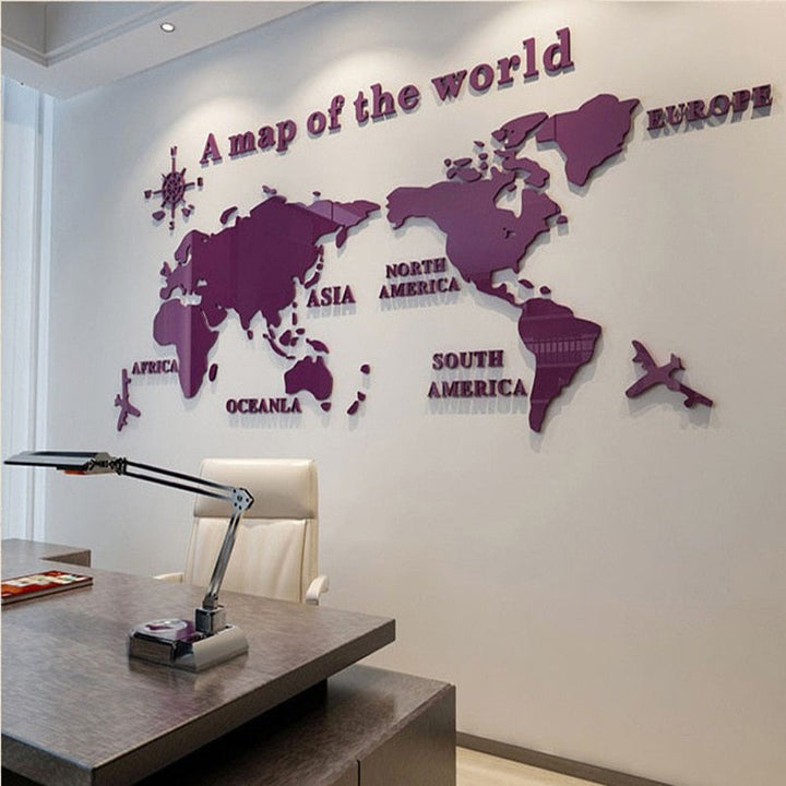 Globe Vision World Map Sticker | Stornfield