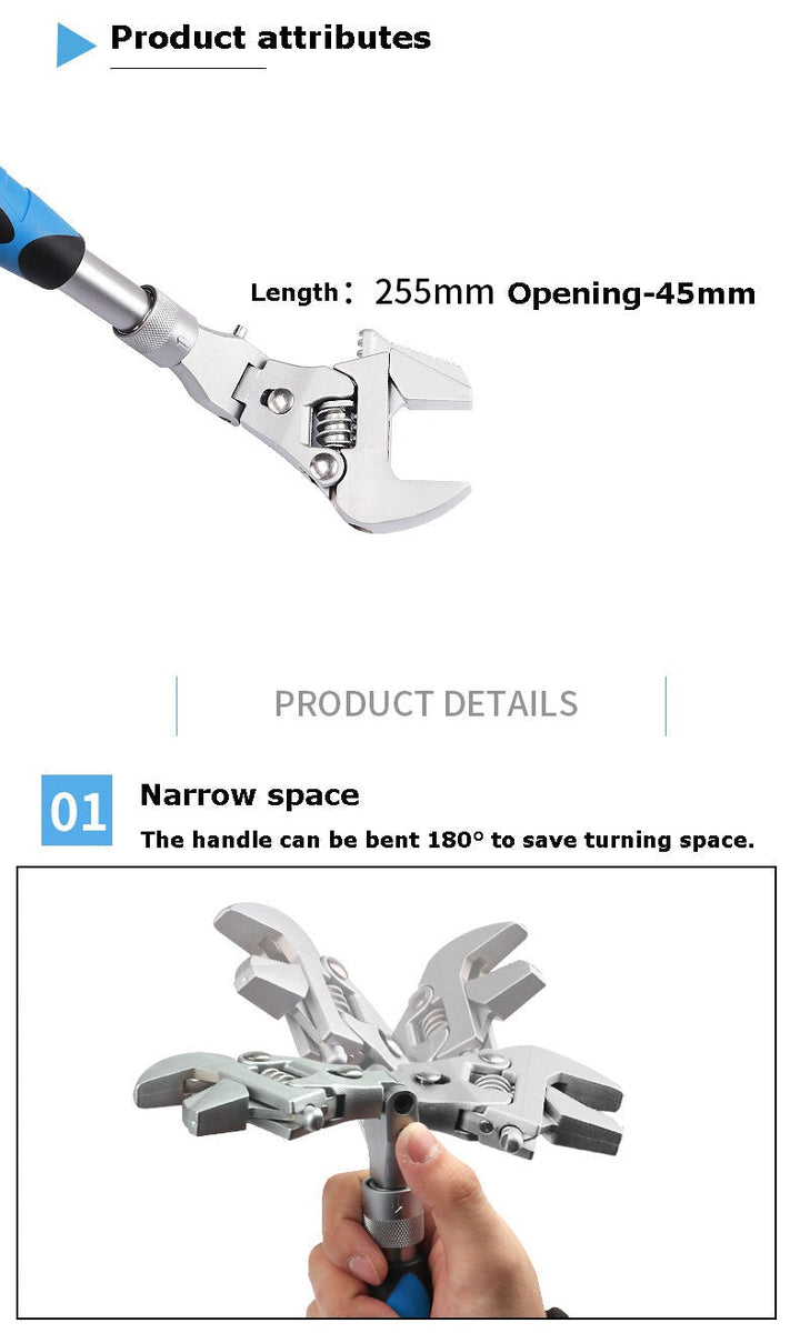 Multifunctional Adjustable Universal Wrench | Stornfield